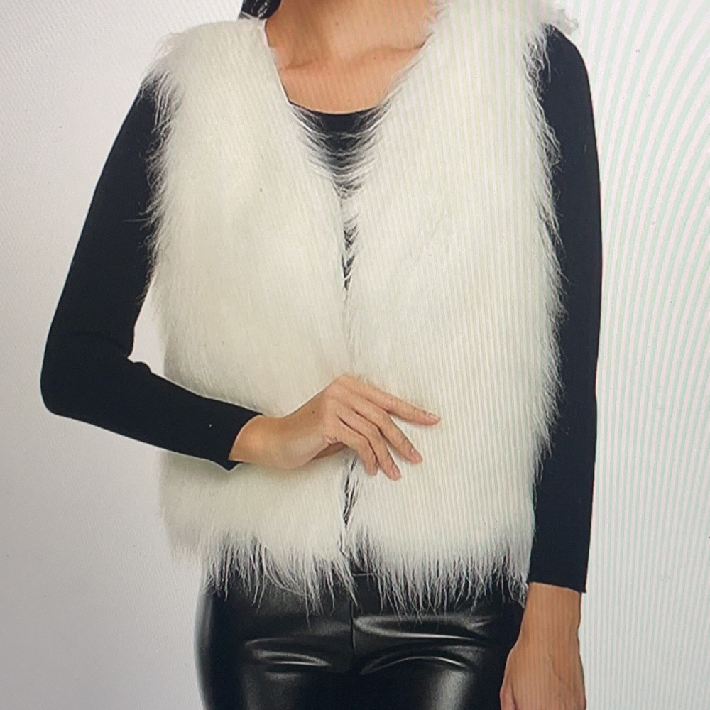 Faux fur vest